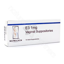 E3 1 mg 14 Lubricating Suppositories